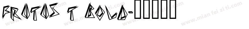 Frutus T Bold字体转换
